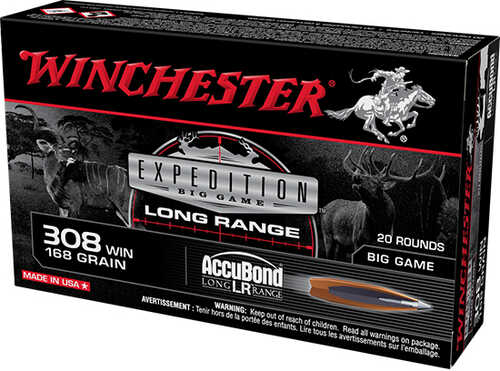 Winchester Match 308 Winchester 168 Grain Accubond LR 20Rd